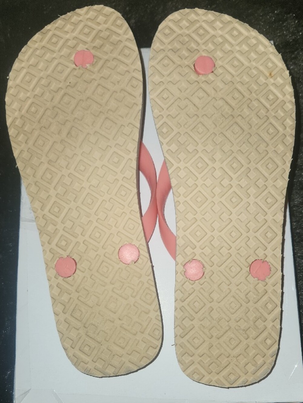 Tory Burch Pink Floral Logo Flip Flop Sandals - Picture 5 of 6